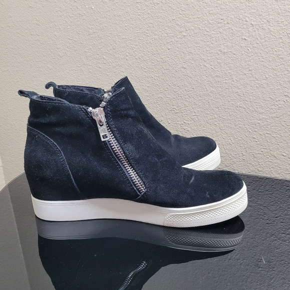Steve Madden Wedgie Hidden Wedge Suede High Top Sneakers Size 11 - Picture 5 of 11